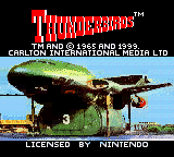 Thunderbirds title screen for GameBoy Color